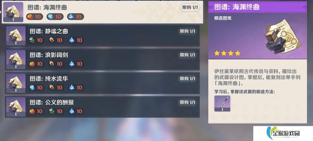 原神枫丹锻造武器适配哪些角色