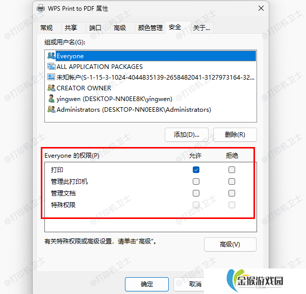 用户权限配置