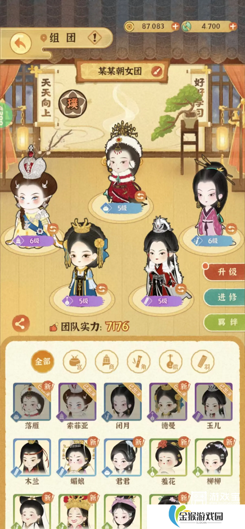 某某朝的女子乐坊新人阵容搭配攻略