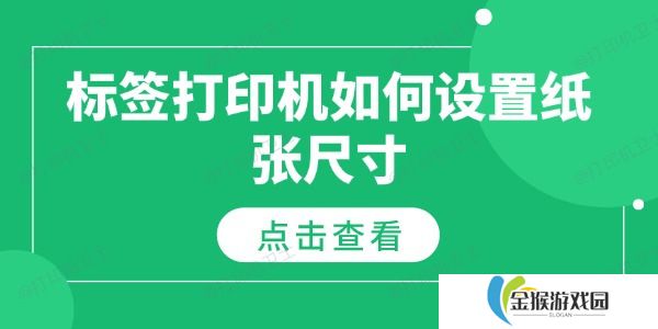 标签打印机如何设置纸张尺寸 纸张尺寸设置指南