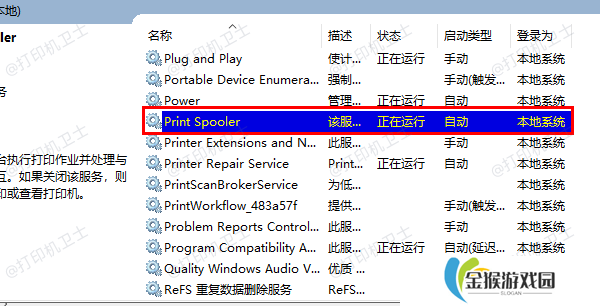 检查系统打印服务