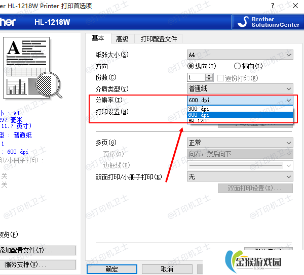 调整打印分辨率